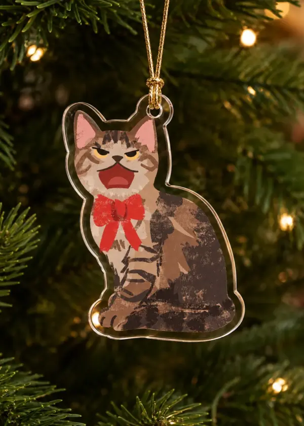 Enfeite de Natal - Gatinho Estressadinho