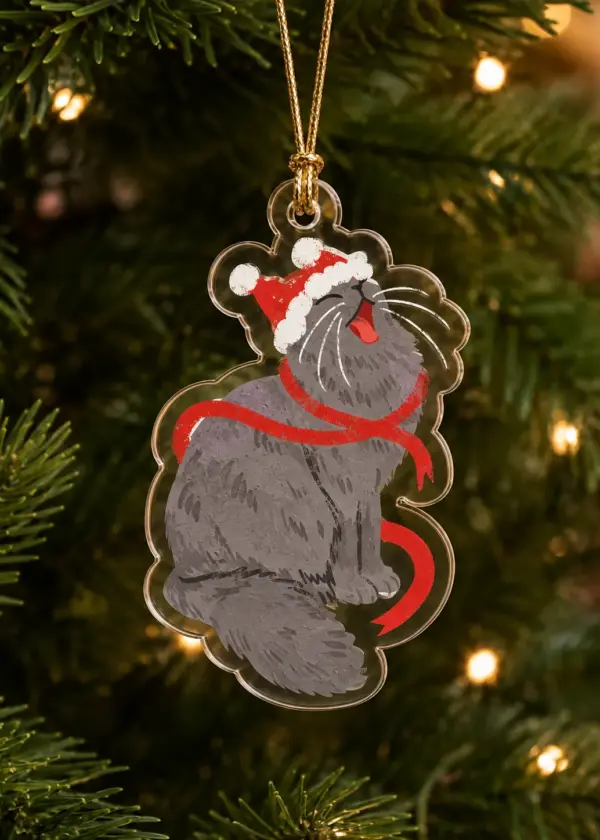 Enfeite de Natal - Gatinho Manhoso