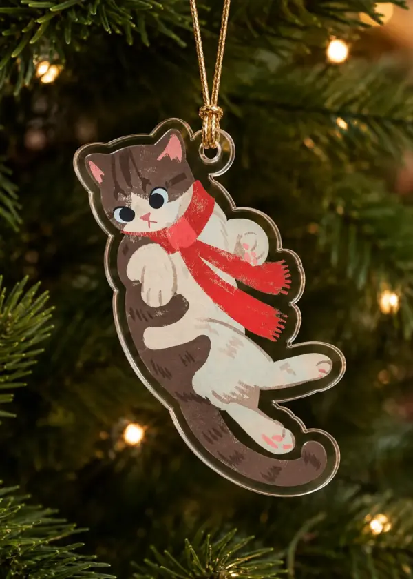 Enfeite de Natal - Gatinho Brincalhão