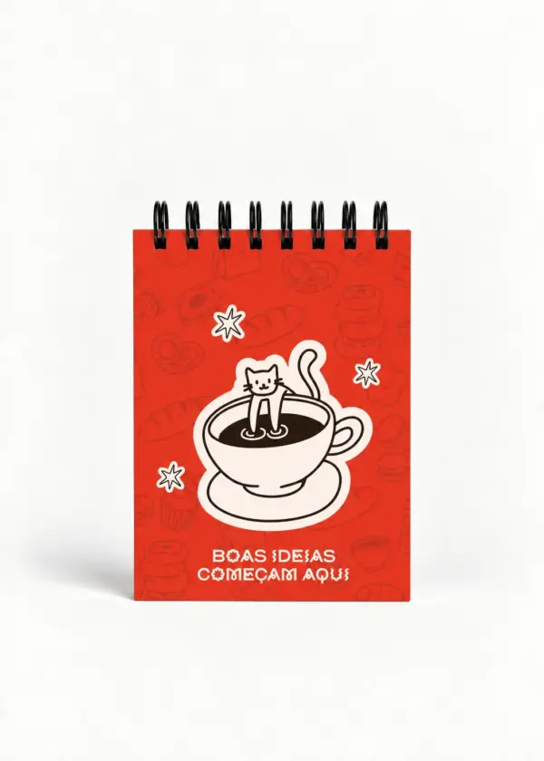 Bloco Coffee Lovers - Vermelho - Capa Dura